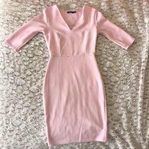Pink boohoo dress